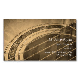 Custom Luthier Handwerker akustische Gitarre Magnetische Visitenkarte