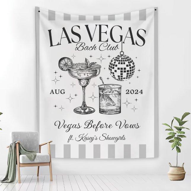 Custom Luxe Las Vegas Junggeselinnen-Abschied Bann Wandteppich (Von Creator hochgeladen)
