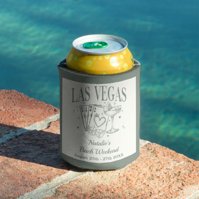 Custom Luxe Las Vegas Junggeselinnen-Abschied Dosenkühler (In Situ Pool)