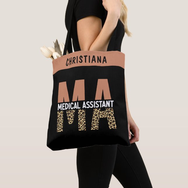Custom MA Medical Assistant Leopard Print Tasche (Von Nahem)