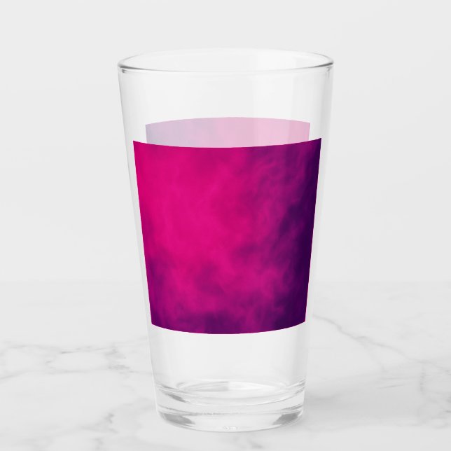 Custom Magenta Glass Cup Glas (Vorderseite)