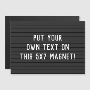 CUSTOM MAGNET - Fügen Sie Ihren Text oder Ihre Na