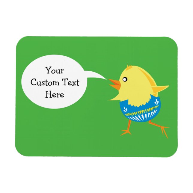 Custom-Magnet Oaster Chick Magnet (Horizontal)