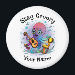 Custom Magnet | Retro Octopus | Name & Text<br><div class="desc">✨ Add groovy retro vibes to your fridge with this custom octopus magnet!
🖊️ Customize the top phrase add any name for a fun, one-of-a-kind gift.
🧲 Perfect for fridges, lockers, and office boards.
🎁 Great for birthdays, holidays, and personalized surprises.</div>