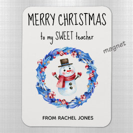 Custom Magnet Sweet Teacher Frohe Weihnachten