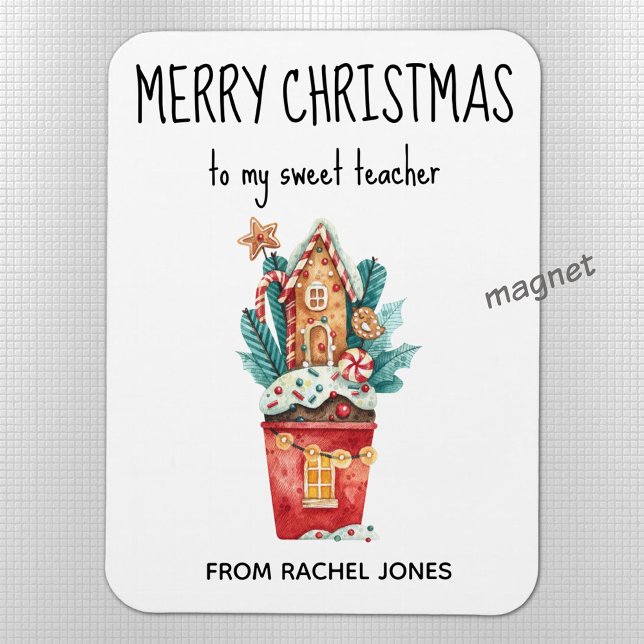 Custom Magnet Sweet Teacher Frohe Weihnachten (Von Creator hochgeladen)