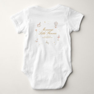 Custom Mairytale Kleine Prinzessin Pink Girl Baby Strampler