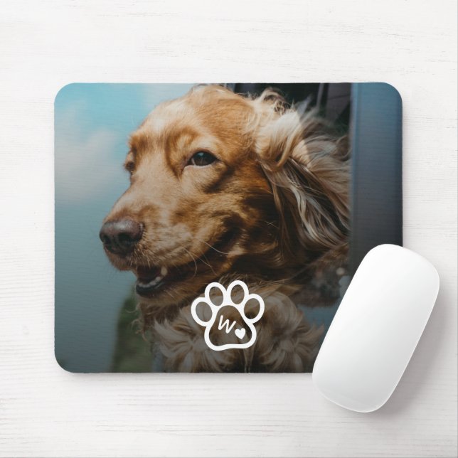 Custom Make Your Own Pet Photo Potrait Monogram Mousepad (Mit Mouse)