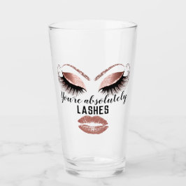 Custom Makeup Artist Eyelash Extension Kiss Lips Glas