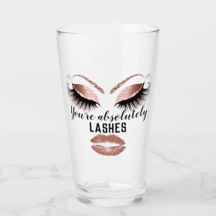 Custom Makeup Artist Eyelash Extension Kiss Lips Glas