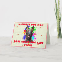 Custom Malinois Mama Hund Beste Crazy Dog Lady Car