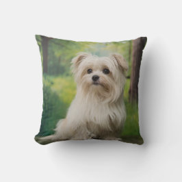 Custom Maltese Throw Pillow Kissen