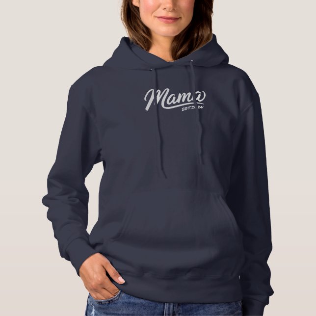 Custom Mama Est. Sweatshirt - Personalisierte Mama (Vorderseite)