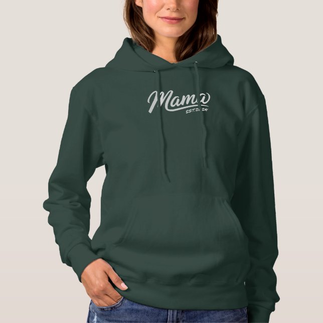 Custom Mama Est. Sweatshirt - Personalisierte Mama (Vorderseite)