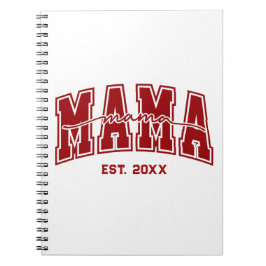 Custom Mama Est. Year Personalized Mom Established Notizblock