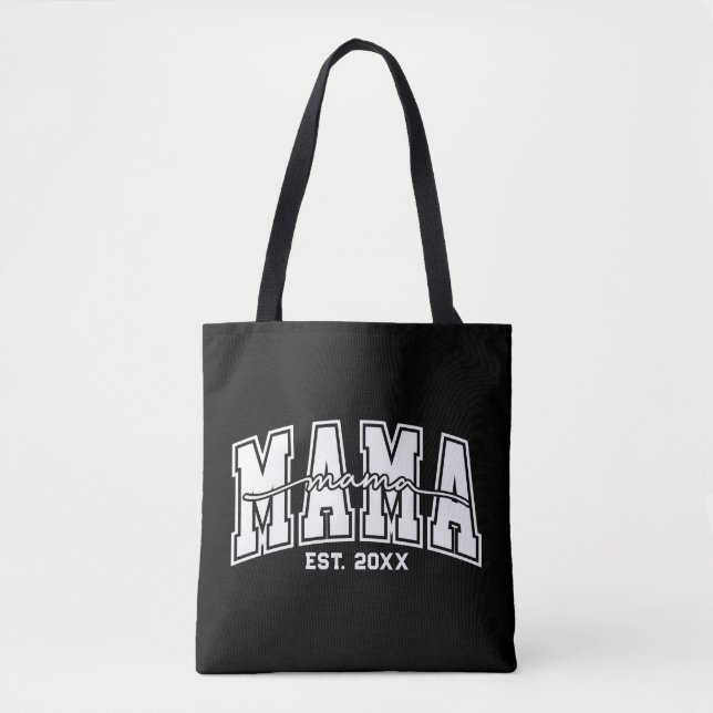 Custom Mama Est. Year Personalized Mom Established Tasche (Vorderseite)