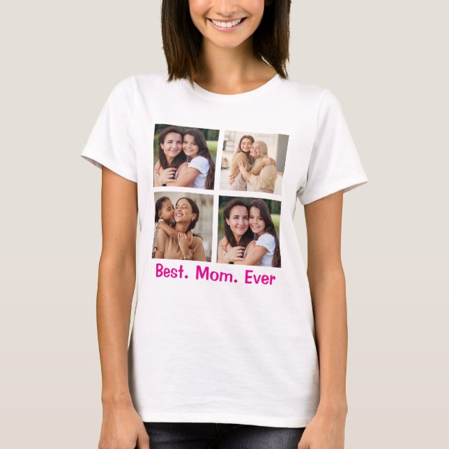 Custom Mama Foto Shirt - Best. Mama. Immer. Gesche (Vorderseite)