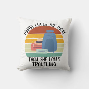 CUSTOM Mama Liebe mir mehr als Lieben auf Reisen Kissen