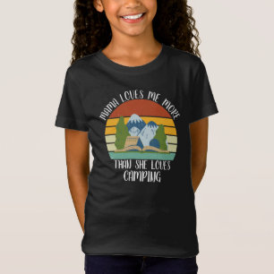CUSTOM Mama Lieben mir mehr als sie Lieben Camping T-Shirt
