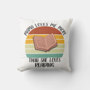 CUSTOM Mama Lieben mir mehr als sie Lieben lesen Kissen
