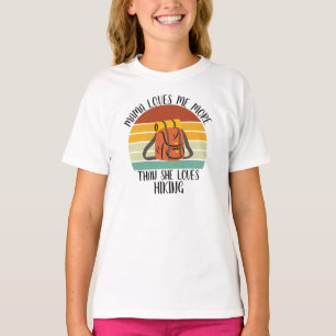CUSTOM Mama Lieben mir mehr als sie Lieben wandern T-Shirt