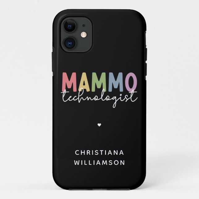 Custom Mammo Technologe Mammographie Tech Case-Mate iPhone Hülle (Rückseite)