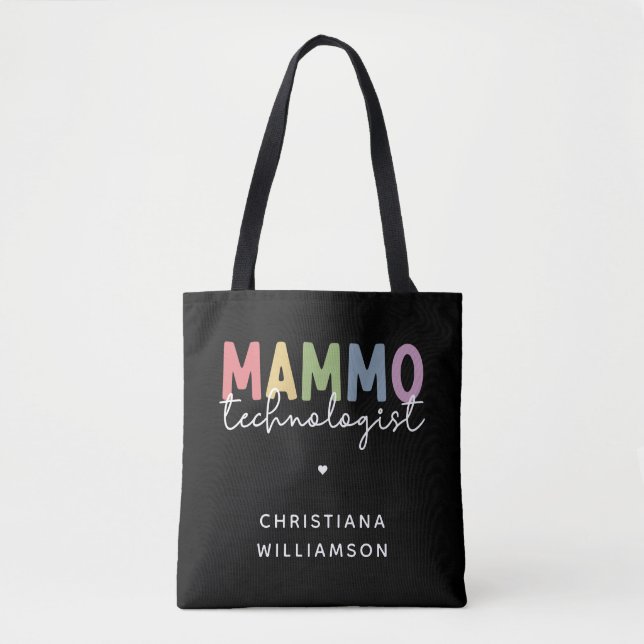 Custom Mammo Technologist Mammographie Tech Gesche Tasche (Vorderseite)