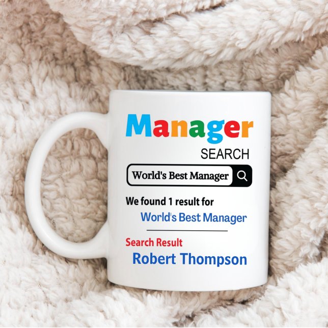 Custom Manager Geschenk, der weltbeste Manager von Kaffeetasse (Von Creator hochgeladen)