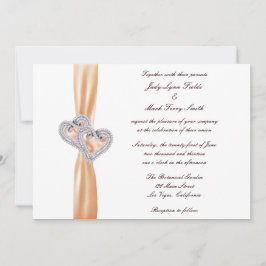 Custom Mandarine hört Hochzeitseinladung Einladung