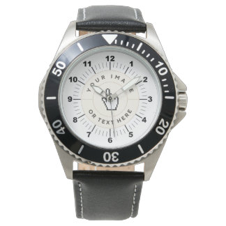 CUSTOM Männeruhr aus rostfreiem Stahl Armbanduhr