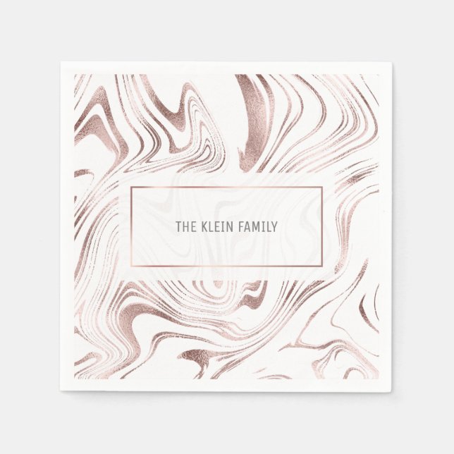 Custom Marble Napkin Serviette (Vorderseite)