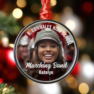 Custom Marching Band Foto Hochschule Weihnachten Ornament Aus Metall