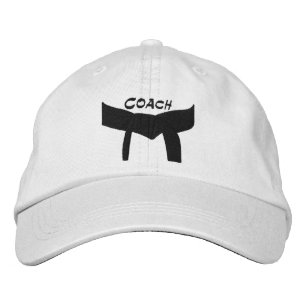 Custom Martial Arts Black Belt Coach Bestickte Baseballkappe