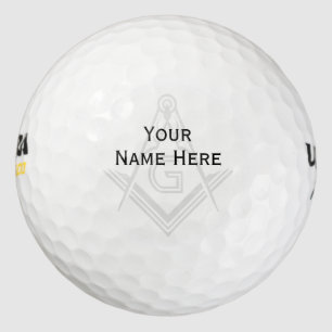 Custom Masonic Golf Ball Briefmarke Freemason Ge