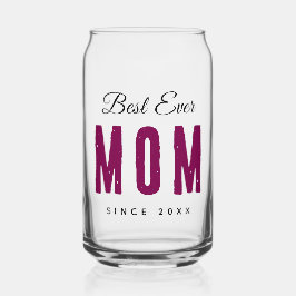 Custom Massage Best Ever Mom – Personalized Gift Dosenglas
