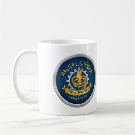 Custom Master Electrician Professional Badge Mug 