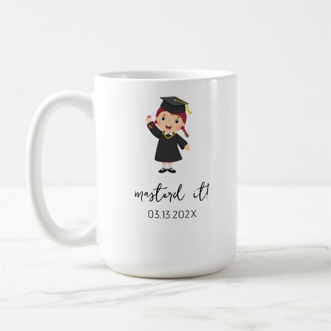 Custom Master's Degree Abschluss für sie mit Nam Kaffeetasse (Links)