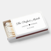 Custom Matchboxes The Perfect Match Wedding Favors