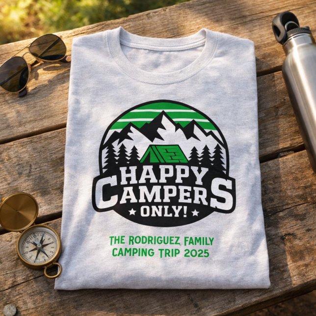 Custom Matching Happy Campers T-Shirt (Von Creator hochgeladen)