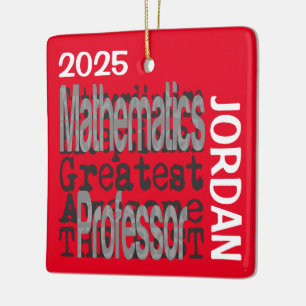 CUSTOM Mathematikprofessor Extraordinaire Keramikornament