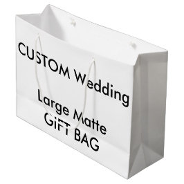 Custom MATTE Geschenktasche LARGE 12.5" x 9" Große Geschenktüte