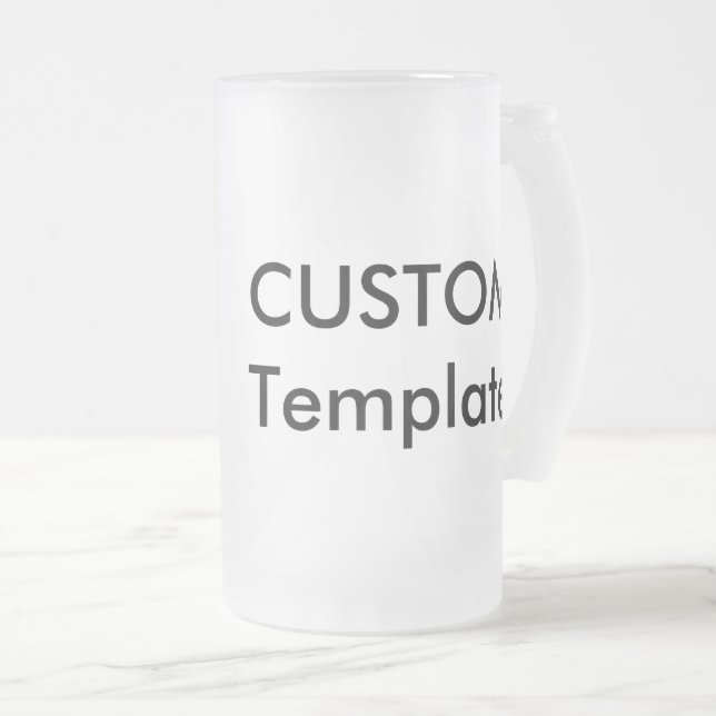 Custom Mattiert Bierglas 16oz Stein Tasse (VorderseiteRechts)