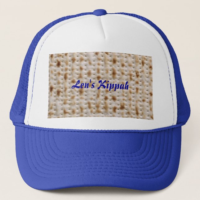 Custom Matzoh Kippah Pässe Seesatz Hat Truckerkappe (Vorderseite)