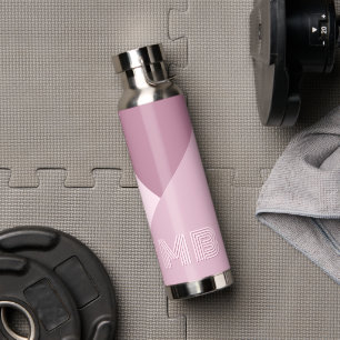 Custom Mauve Taupe Dusty Rose Blush Pink gefärbt Trinkflasche