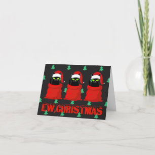 Custom Maw Ew Weihnachten Funny Black Cats Anti