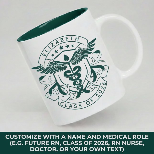 Custom MD Class of 2026 Mug Gift for Nurse Doctor (Personalized Medical Mug Gift for Future RN, ICU Nurse, ER Nurse, Doctor, Class of 2026)