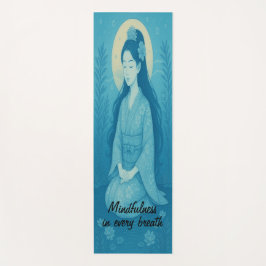 Custom Meditation Art Mindfulness Zen Blue Yogamatte