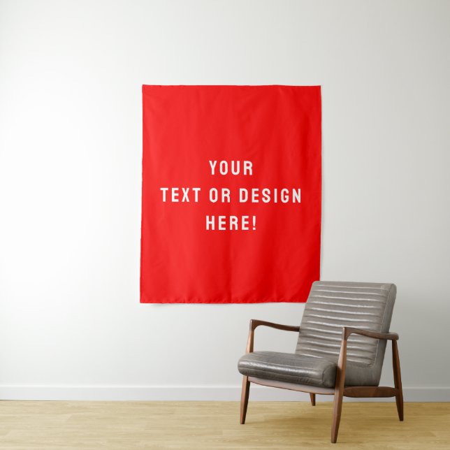 Custom Medium Tapestry - Red & Personalisiert Wandteppich (Beispiel)