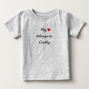 Custom Mein Herz gehört zu Mädchen Baseball Raglan Baby T-shirt