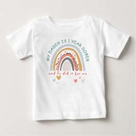 Custom Mein Vater ist 1 Jahr nüchtern für mich Reg Baby T-shirt